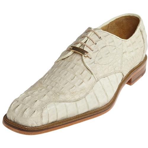 Belvedere "Chapo" Bone All-Over Genuine Hornback Crocodile Shoes 1465.